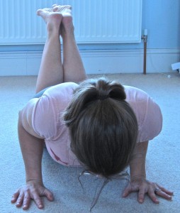 Press-ups are a great antagonistic exercise. Here Nina demonstrates shoulder-width press-ups